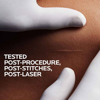 person's skin with a stich mark