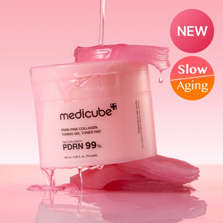 medicube PDRN Pink Collagen Toning Gel Toner Pads 70 Pads MediCube