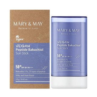 Mary&May Vegan Peptide Bakuchiol Sun Stick SPF50+ PA++++ 18g Mary&May