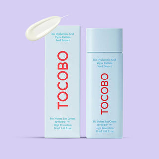 TOCOBO Bio Watery Sun Cream bottle with packaging