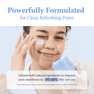 woman putting Dr. Althea pore refresh grinding cleansing balm on her cheek