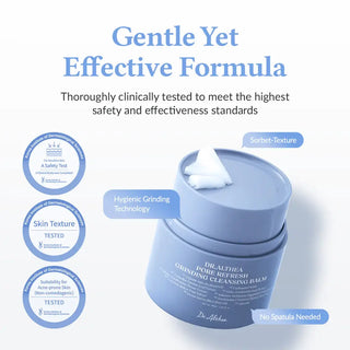 gentle yet effective formula of Dr. Althea pore refresh grinding cleansing balm