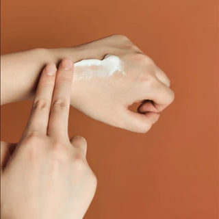 SKIN1004 Probio-Cica Enrich Cream swatch applied on hand