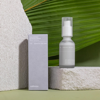 celimax Dual Barrier Skin Boosting Serum 30mL product bottle with box packaging