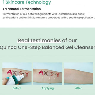 AXIS-Y Quinoa One Step Balanced Gel Cleanser 180ml / 6.08 fl. oz AXIS-Y
