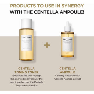 SKIN1004 Centella Ampoule and toning toner bottles