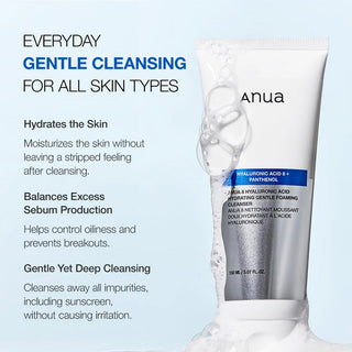 Anua 8 Hyaluronic Acid Hydrating Gentle Foaming Cleanser 150 mL Anua