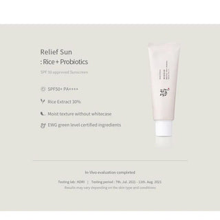 Relief Sun Rice + Probiotics SPF50+ PA++++ tube