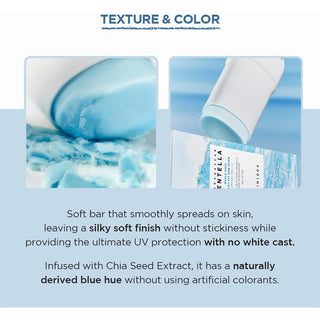 texture and color of SKIN1004 Hyalu-Cica Silky-Fit Sun Stick