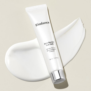 BIODANCE Sun Safe Skin Barrier SPF50+ PA++++ 30 mL on a surface