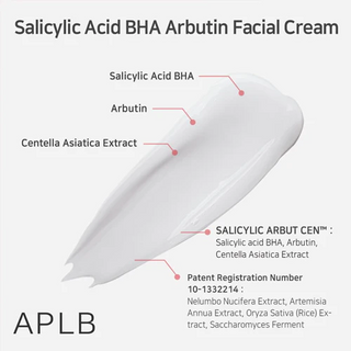 APLB Salicylic Acid BHA Arbutin Facial Cream 55mL APLB
