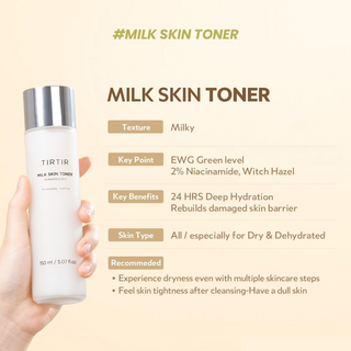 TIRTIR Milk Skin Toner Light 150mL TIRTIR