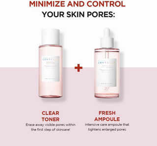SKIN1004 Madagascar Centella Poremizing Clear Toner and fresh ampoule