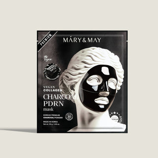 Mary&May Vegan Collagen Charcoal PDRN Mask (30g x4)