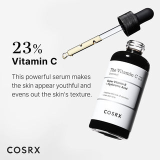 COSRX The Vitamin C 23 Serum open bottle with dropper