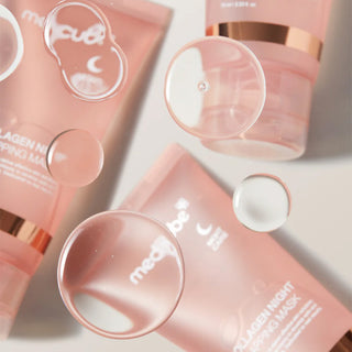 droplets of medicube Collagen Night Wrapping Mask 75 mL