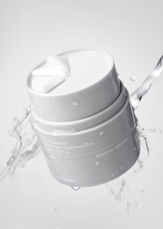 celimax Dual Barrier Purifying Cleansing Balm container with product