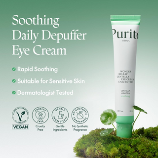 PURITO SEOUL Centella Unscented Eye Cream on greenery