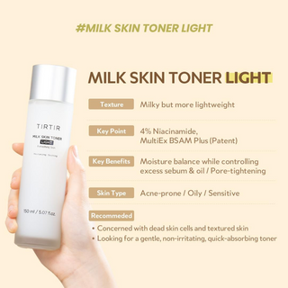 TIRTIR Milk Skin Toner Light 150mL TIRTIR