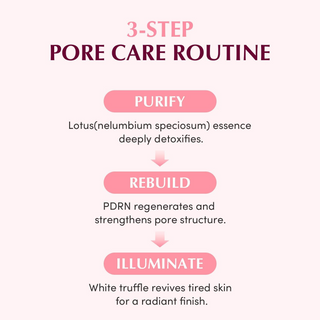 3-step pore care routine
