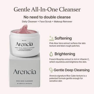Arencia Fresh Rosehip Rice Mochi Cleanser 120g Arencia