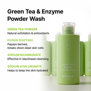 By Wishtrend Green Tea & Enzyme Powder Wash 110g By Wishtrend