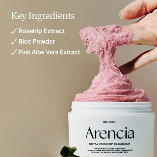 Arencia Fresh Rosehip Rice Mochi Cleanser 120g Arencia