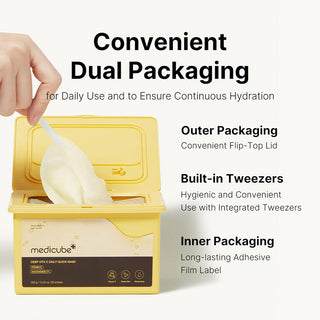 hand putting out Medicube Vitamin C Daily Quick sheet mask