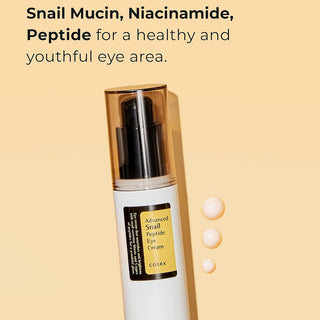 pump bottle of COSRX Advanced Snail Peptide Eye Cream 25ml