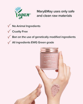 Mary&May Vegan Rose Hyaluronic Hydra Wash Off Mask 125g