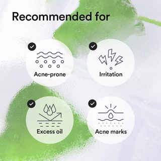 Product recommendations for acne-prone skin, irritation, excess oil, and acne marks