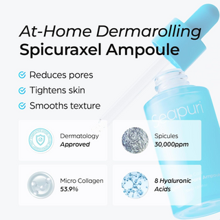 open bottle of Seapuri Spicuraxel Pore Ampoule 30mL