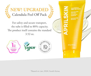 Aprilskin Calendula Peel Off Pore Minimizing Facial Mask 100g / 3.52Fl.oz