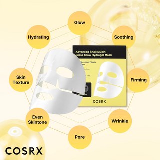 COSRX Advanced Snail Mucin Glass Glow Hydrogel Face Masks 3ea COSRX