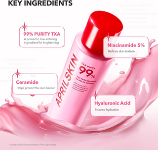 a bottle of APRILSKIN 99 Pink Milky Toner