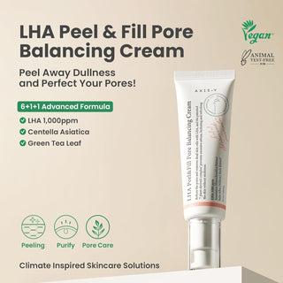 AXIS-Y LHA Peel & Fill Pore Balancing Cream | 50 ml / 1.69 fl. Oz. AXIS-Y