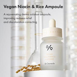 Dr.Ceuracle Vegan Niacin & Rice Ampoule serum bottle