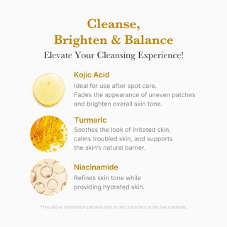 kojic acid, turmeric and niacinamide with images