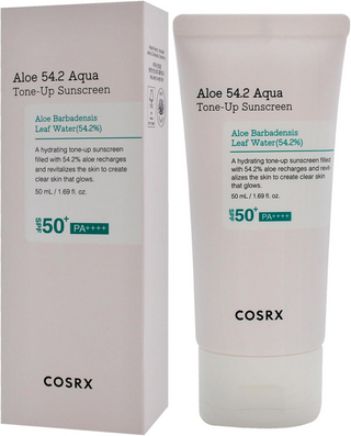 COSRX Aloe 54.2 Aqua Tone-Up Sunscreen SPF 50 Plus for Unisex 50 mL COSRX