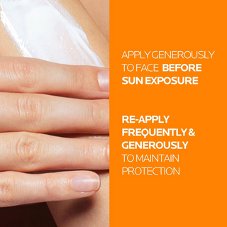 person applying LA ROCHE-POSAY Anthelios UVMune 400 Hydrating Sun screen SPF50+ 50mL on skin