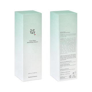 Beauty of Joseon Green Plum Refreshing Cleanser front and back box packaging