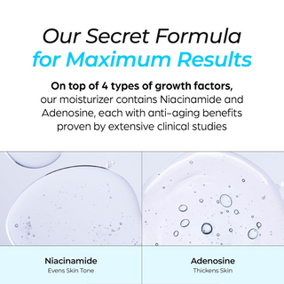 close up of niacinamide and adenosine on a surface