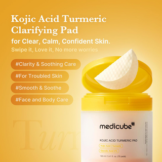 open jar of medicube Kojic Acid Turmeric Pads