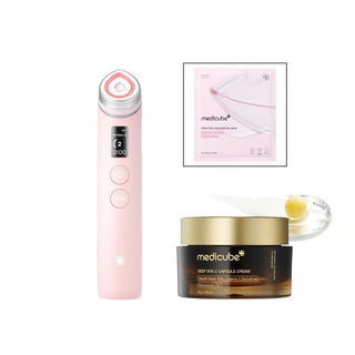 medicube AGE-R Booster Pro Pink + Vita C Capsule Cream products Set