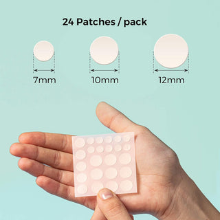 COSRX Acne Pimple Patch 1 Pack (24 Patches) different sizes