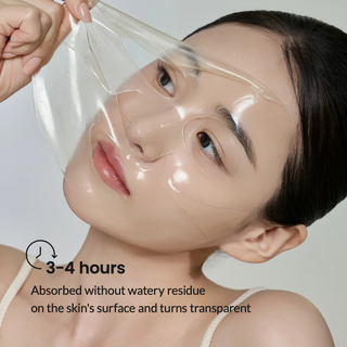 woman removing BIODANCE Radiant Vita Niacinamide Real Deep Mask from her face
