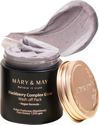 Mary&May Vegan Blackberry Complex Glow Wash Off Mask, 125g