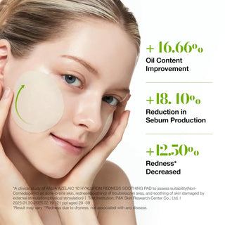 anua soothing pad benefits: improve oil content, reduce sebum production and decrease redness