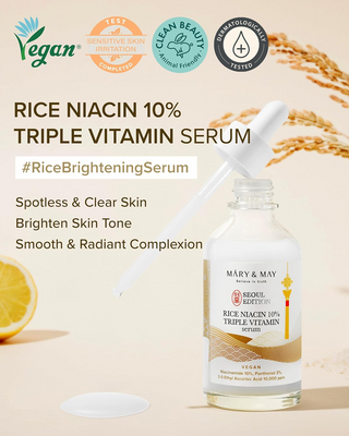 Mary&May SEOUL EDITION Rice Niacin 10% Triple Vitamin Serum 80mL Mary&May