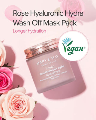 Mary&May Vegan Rose Hyaluronic Hydra Wash Off Mask 125g